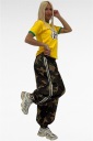 pantalone in cotone military